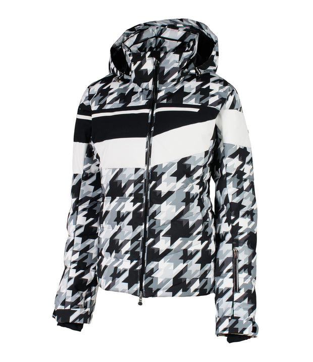 K4601P - Sapphire Print - Insulated Puffer - Diamond Tech