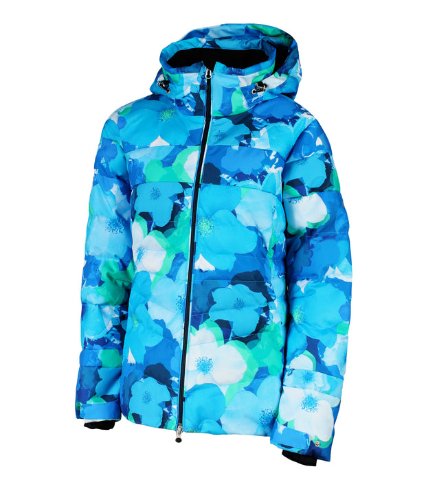 K4654P - Crest Print - Insulated Puffer - Prism