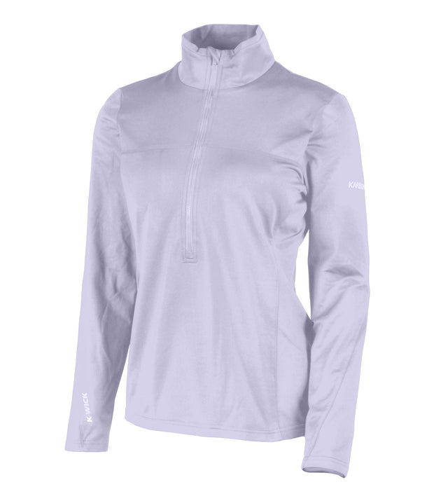 Light purple long-sleeve athletic jacket on a white background